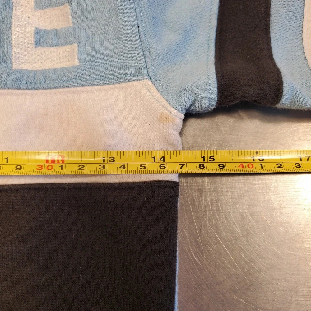 Nike Boys Light Blue Black Colorblock Full Zip Hoodie Sweatshirt Size 4